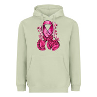 Matcha breast cancer with boxing gloves Heavyweight Hoodie - NancyCooperArtShop
