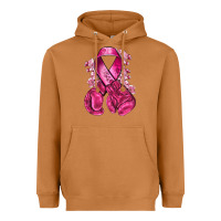 Meerkat breast cancer with boxing gloves Heavyweight Hoodie - NancyCooperArtShop