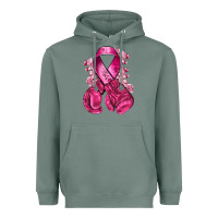 Sage breast cancer with boxing gloves Heavyweight Hoodie - NancyCooperArtShop