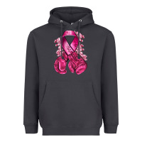 Smoke breast cancer with boxing gloves Heavyweight Hoodie - NancyCooperArtShop