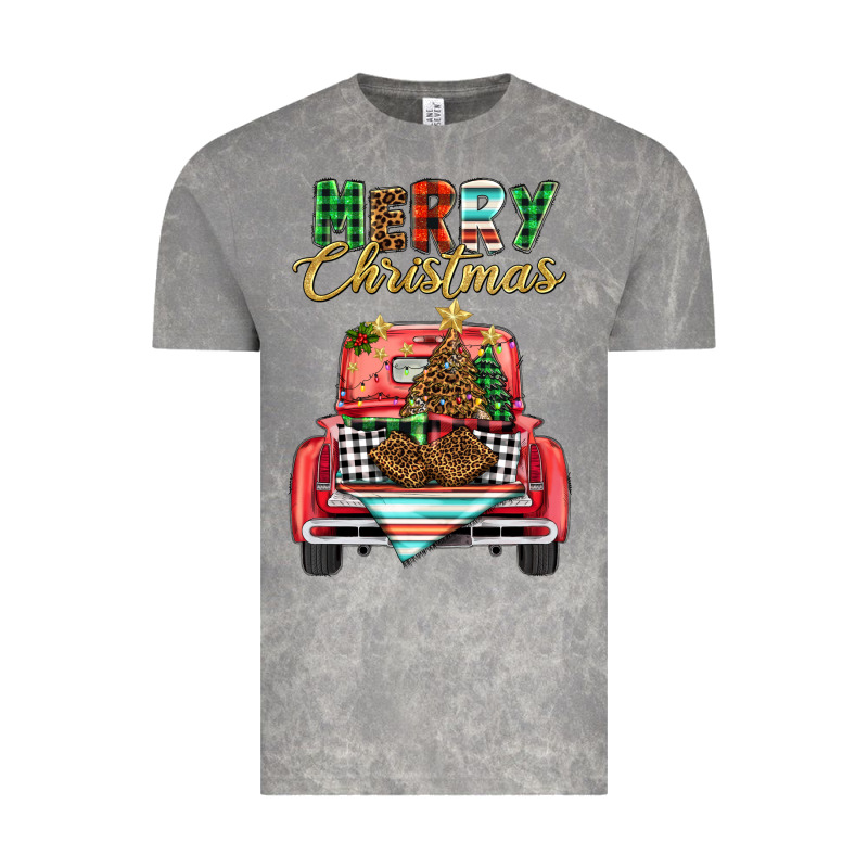Merry Christmas Truck Vintage Tee by BarkalooDesign | Teevron