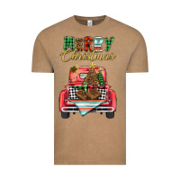 Vintage Coffee merry christmas truck Vintage Tee - BarkalooDesign