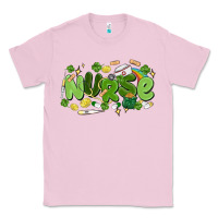 Bubblegum Pink st.patrick's day nurse Classic Tee - MaliasSmallBusiness