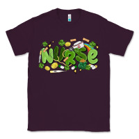 Plum st.patrick's day nurse Classic Tee - MaliasSmallBusiness