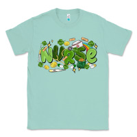 Seafoam st.patrick's day nurse Classic Tee - MaliasSmallBusiness