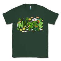 Sports Green st.patrick's day nurse Classic Tee - MaliasSmallBusiness