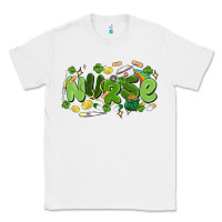 White st.patrick's day nurse Classic Tee - MaliasSmallBusiness