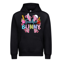 Black Easter Teacher bunny Urban Hoodie - OliviaCreatesArt