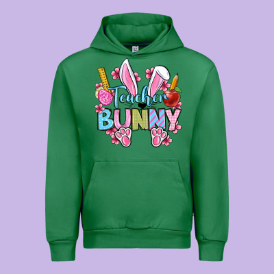 Easter Teacher Bunny Urban Hoodie Designed By Oliviacreatesart
