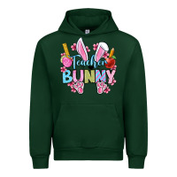 Forest Green Easter Teacher bunny Urban Hoodie - OliviaCreatesArt