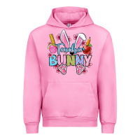 Fuchsia Pink Easter Teacher bunny Urban Hoodie - OliviaCreatesArt