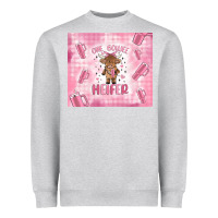 Heather Grey one boujee heifer Heavyweight Sweatshirt - MaliasSmallBusiness
