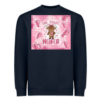 Navy one boujee heifer Heavyweight Sweatshirt - MaliasSmallBusiness