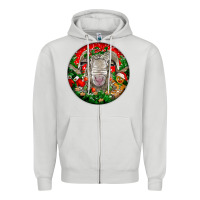 Dove Grey christmas rambouillet sheep Zipper Hoodie - LillyAllenDesigns