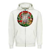 Christmas Rambouillet Sheep Zipper Hoodie | Teevron