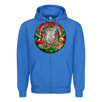 True Royal christmas rambouillet sheep Zipper Hoodie - LillyAllenDesigns