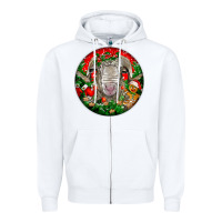 White christmas rambouillet sheep Zipper Hoodie - LillyAllenDesigns