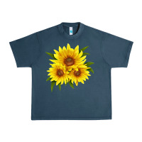 Midnight Navy maximillian perennial sunflower Urban Heavy Tee - LillyAllenDesigns
