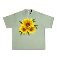 Oil Green maximillian perennial sunflower Urban Heavy Tee - LillyAllenDesigns