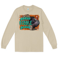 Mushroom Thanksgiving Turkey Gobble Gobble Long Sleeve Tee - NancyCooperArtShop