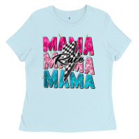Baby Blue race mama Ladies Tee - Zillion Design Studio