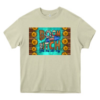 Boom Bitch Get Out The Way Skinny Metal Can Holder Heavy Core Tee | Teevron