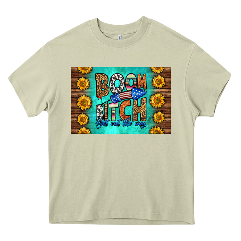 Boom Bitch Get Out The Way Skinny Metal Can Holder Heavy Core Tee by HRA Design Shop | Teevron