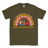 Army Green back to school rainbow hello fourth grade Classic Tee - AdoDesignShop