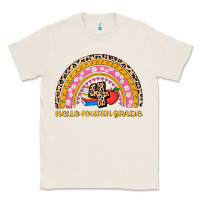 Natural back to school rainbow hello fourth grade Classic Tee - AdoDesignShop