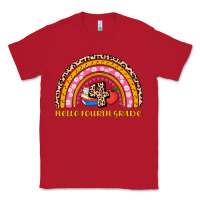 Red back to school rainbow hello fourth grade Classic Tee - AdoDesignShop