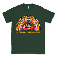 Sports Green back to school rainbow hello fourth grade Classic Tee - AdoDesignShop