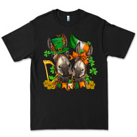 Black st patricks donkeys with  shamrocks Premium Tee - AdoDesignShop