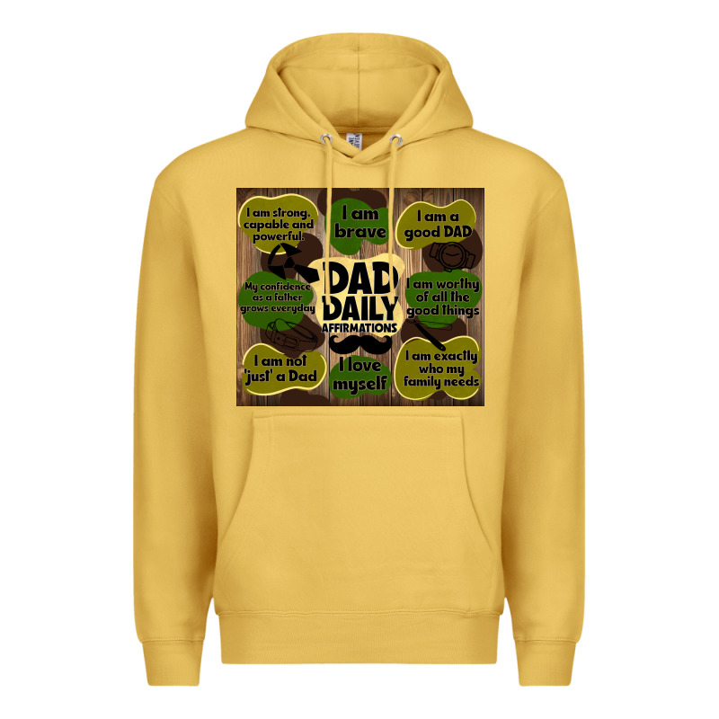 Dad Daily Affirmations Premium Hoodie by TumblerDesignByShophia | Teevron