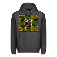 Charcoal Heather dad daily affirmations Premium Hoodie - TumblerDesignByShophia