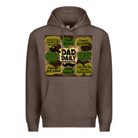 Coffee dad daily affirmations Premium Hoodie - TumblerDesignByShophia