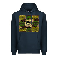 Navy dad daily affirmations Premium Hoodie - TumblerDesignByShophia