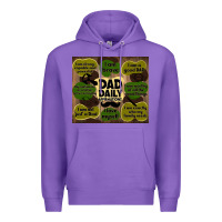 Purple dad daily affirmations Premium Hoodie - TumblerDesignByShophia