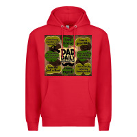 Red dad daily affirmations Premium Hoodie - TumblerDesignByShophia
