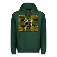 Sports Green dad daily affirmations Premium Hoodie - TumblerDesignByShophia