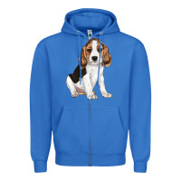 True Royal beagle puppy Zipper Hoodie - LillyAllenDesigns