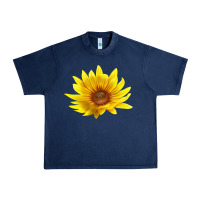 Navy Maximillian Perennial Sunflower Urban Heavy Tee - LillyAllenDesigns