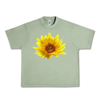 Oil Green Maximillian Perennial Sunflower Urban Heavy Tee - LillyAllenDesigns