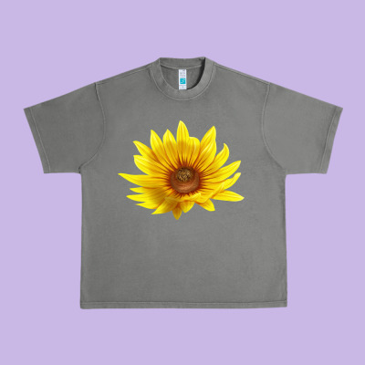 Maximillian Perennial Sunflower Urban Heavy Tee Designed By Lillyallendesigns