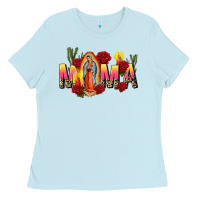 Baby Blue our lady of guadalupe mama Ladies Tee - CTS Tumbler Store