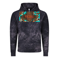 Cloud Black western texas and bullskulls with turquoise and leopard licanse plate Vintage Hoodie - Artiststas