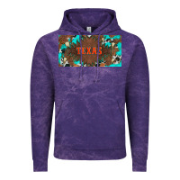 Cloud Purple western texas and bullskulls with turquoise and leopard licanse plate Vintage Hoodie - Artiststas