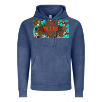Vintage Denim western texas and bullskulls with turquoise and leopard licanse plate Vintage Hoodie - Artiststas