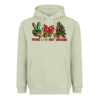 Matcha Peace love Nutcrackers Heavyweight Hoodie - NancyCooperArtShop