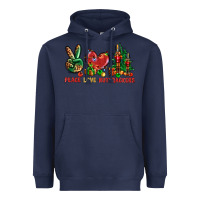 Navy Peace love Nutcrackers Heavyweight Hoodie - NancyCooperArtShop