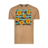 Vintage Camel sunflower western seamless revize Vintage Tee - AdoDesignShop